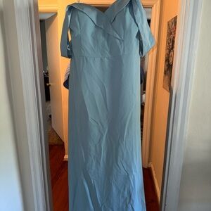 Elegant Blue Sleeveless Dress